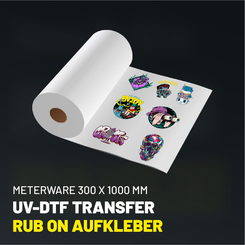 UV-DTF Transfer Rub-On – ohne Presse & sofort fertig| TechFusion3D