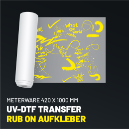 UV-DTF Transfer Rub-On – ohne Presse & sofort fertig| TechFusion3D