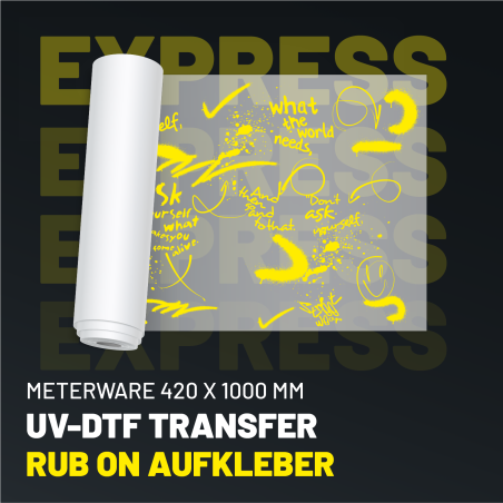 UV-DTF Transfer Rub-On – ohne Presse & sofort fertig| TechFusion3D