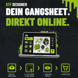 DTF Gangsheet Designer online – günstig & professionell