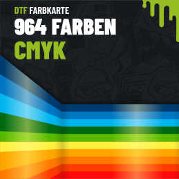 DTF-Farbkarte CMYK mit 964 Farben