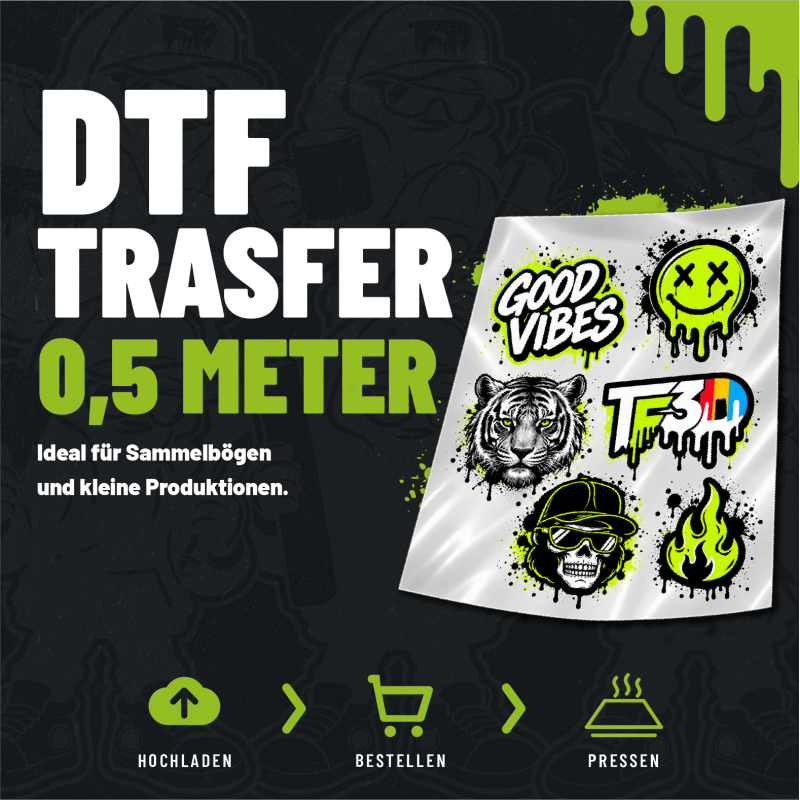 DTF-Transfer 1/2M - 580x500 mm