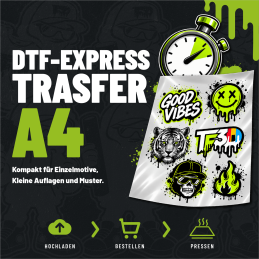 Express DTF-Transfer A4 - 210x297 mm