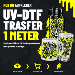 UV-DTF Transfer Rub-On – ohne Presse & sofort fertig| TechFusion3D
