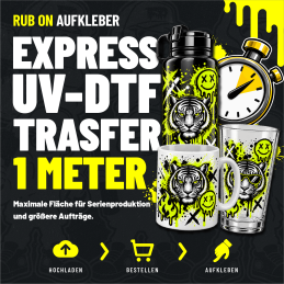 UV-DTF Transfer Rub-On – ohne Presse & sofort fertig| TechFusion3D