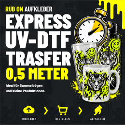 UV-DTF Transfer Rub-On – ohne Presse & sofort fertig| TechFusion3D