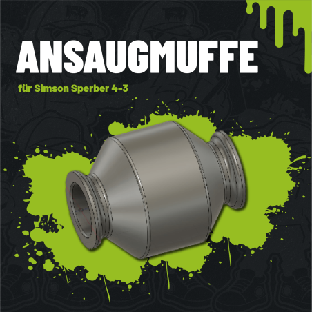 Optimierte Ansaugmuffe für Simson Sperber 4-3