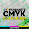 DTF-Farbkarte CMYK mit 964 Farben