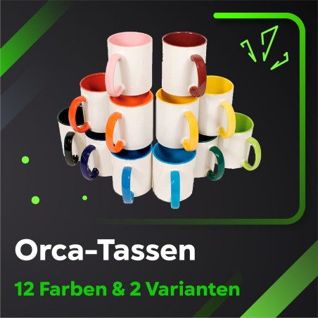 Orca-Tassen – 12 Farben & 2 Varianten zur Auswahl | Jetzt entdecken!