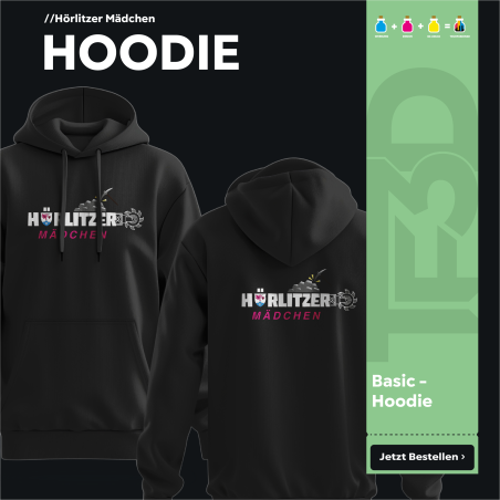 Hörlitzer Mädchen Damen T-Shirt V-Ausschnitt | Hochwertige Baumwolle