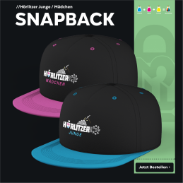 Hörlitzer Junge Snapback Cap | Verstellbar, 100% Baumwolle