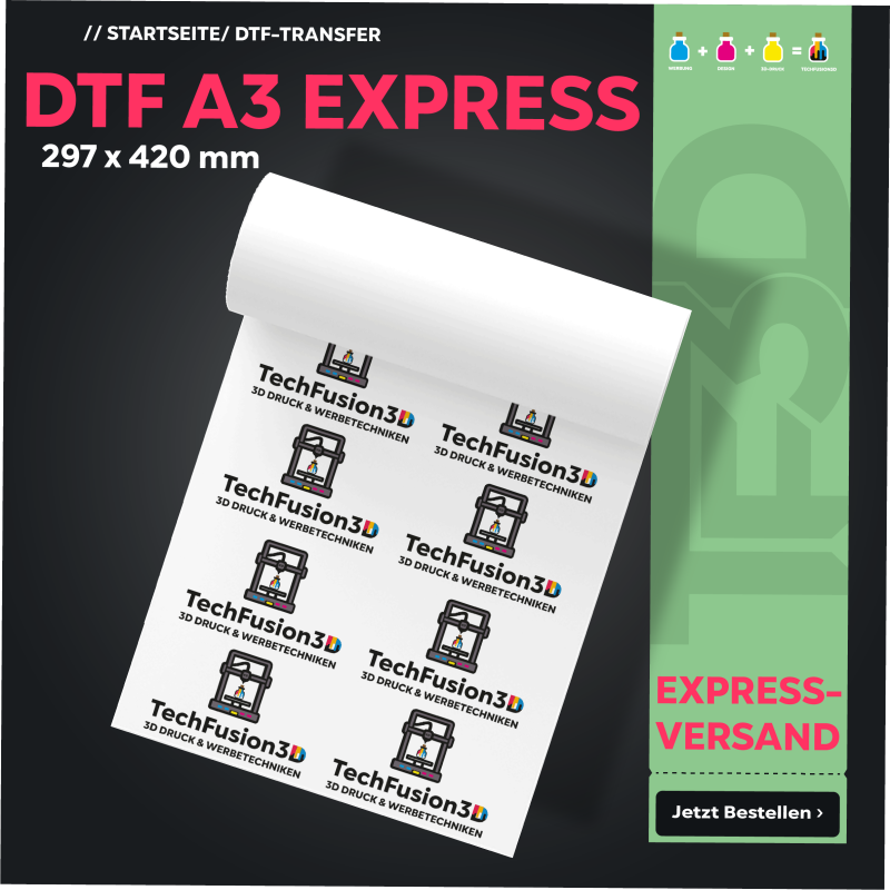 Express DTF-Transfer A3 - 297x420 mm Express DTF-Transfer A3 - 297x420 mm