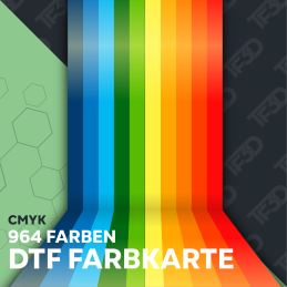 DTF-Farbkarte CMYK mit 964 Farben