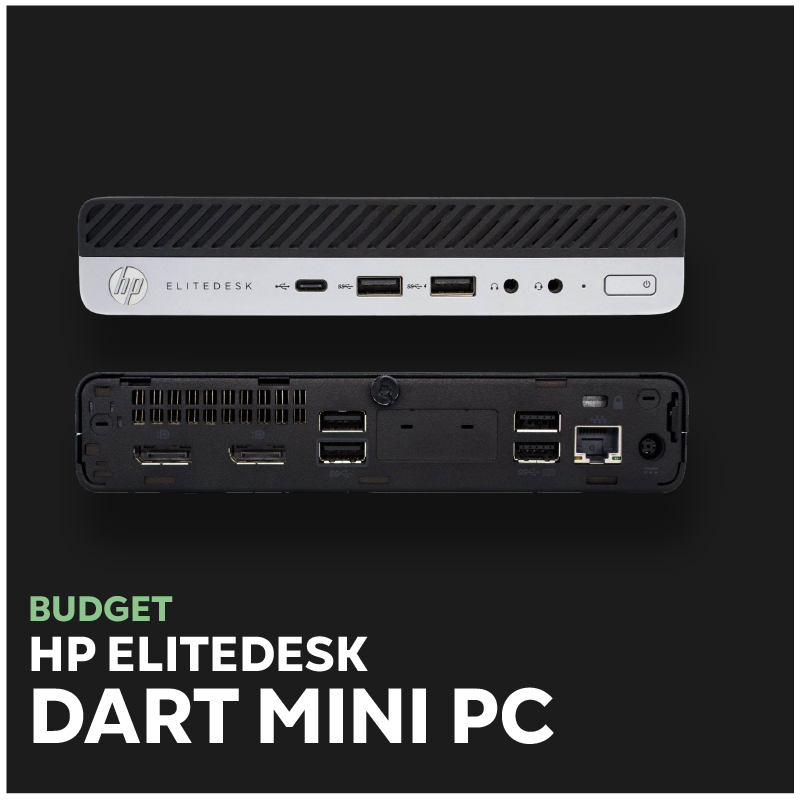 HP Elite Desk 800 G3 Mini PC – Intel Core i5, 8 GB RAM, 256 GB SSD |