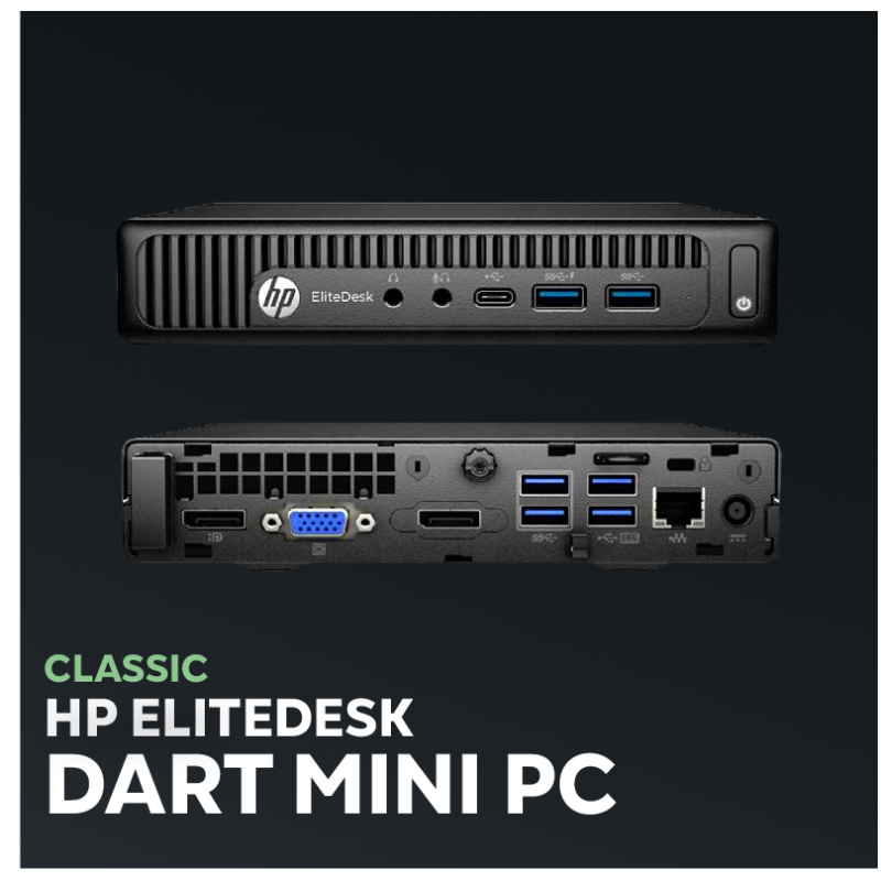 HP Elite Desk 800 G2 Mini PC – Intel Core i5, 8 GB RAM, 256 GB SSD |