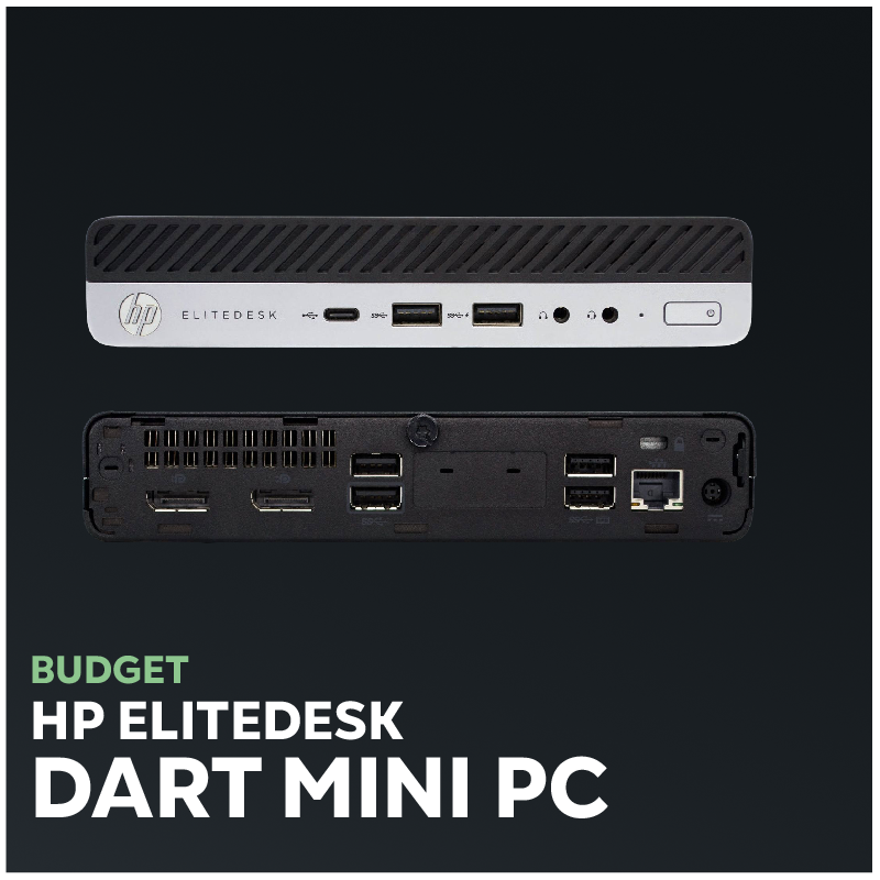 HP Elite Desk 800 G3 Mini PC – Intel Core i5, 8 GB RAM, 256 GB SSD |