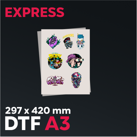 Express DTF-Transfer A3 - 297x420 mm