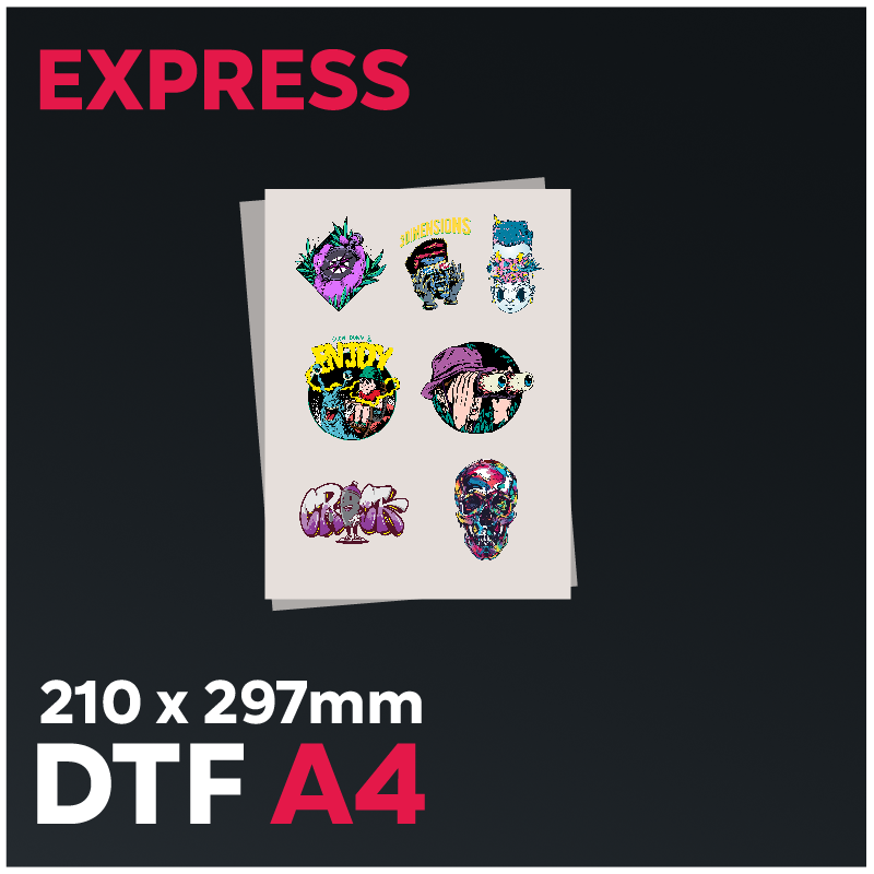 Express DTF-Transfer A4 - 210x297 mm