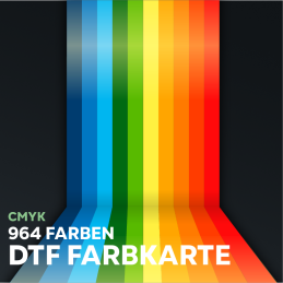 DTF-Farbkarte CMYK mit 964 Farben