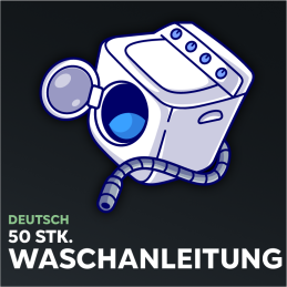 Waschanleitungen 50 Stk. (deutsch)
