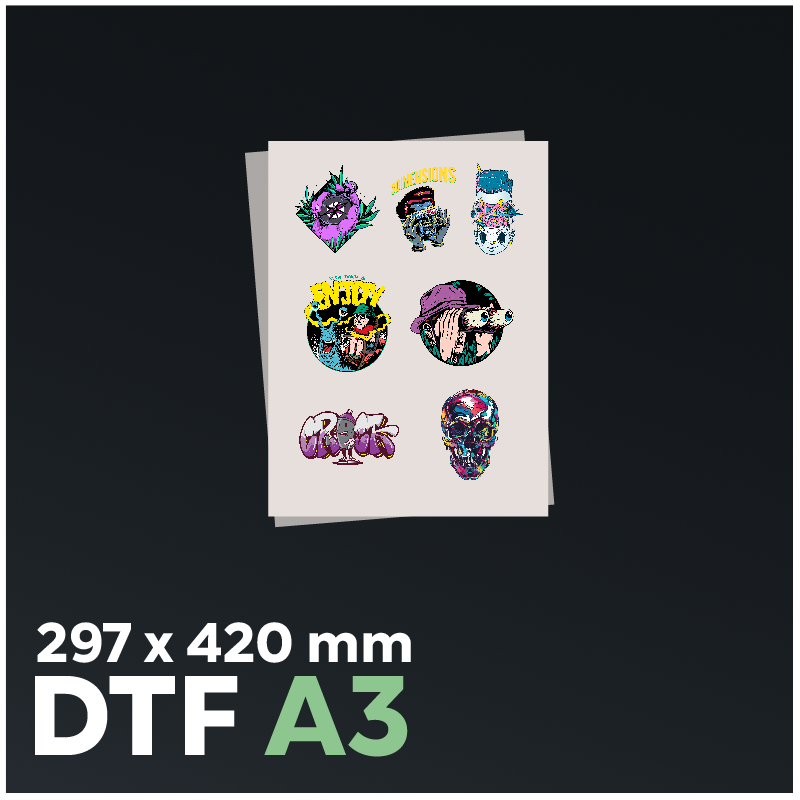 DTF-Transfer A3 - 297x420 mm