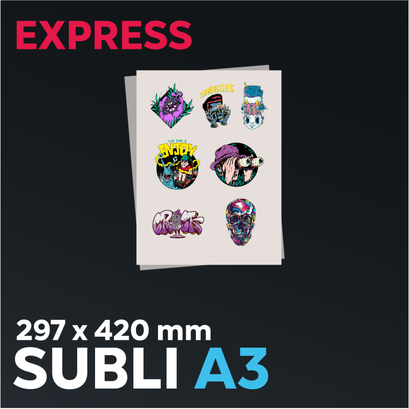 Express Sublimation A3 297x420mm