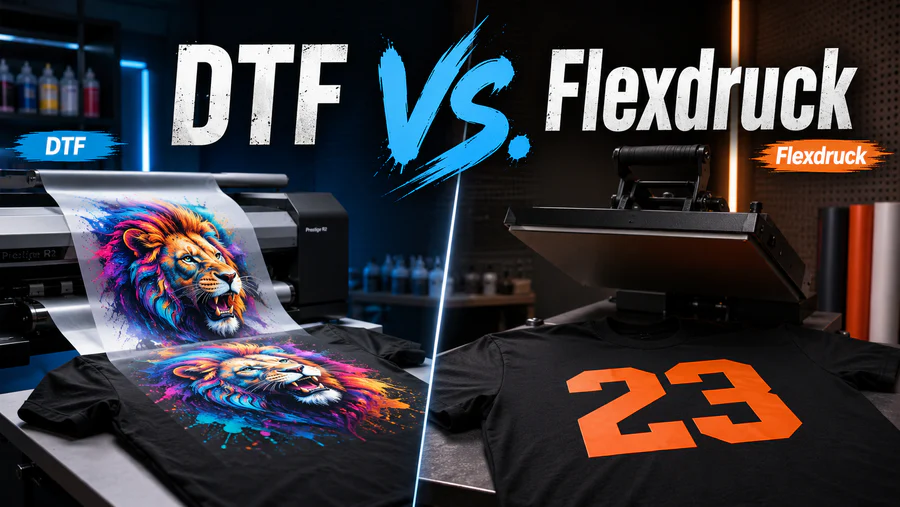 DTF vs. Flexdruck – welches Druckverfahren ist besser?
